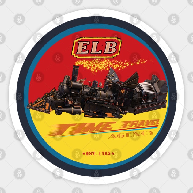 ELB Time Travel Agency Sticker by TenomonMalke